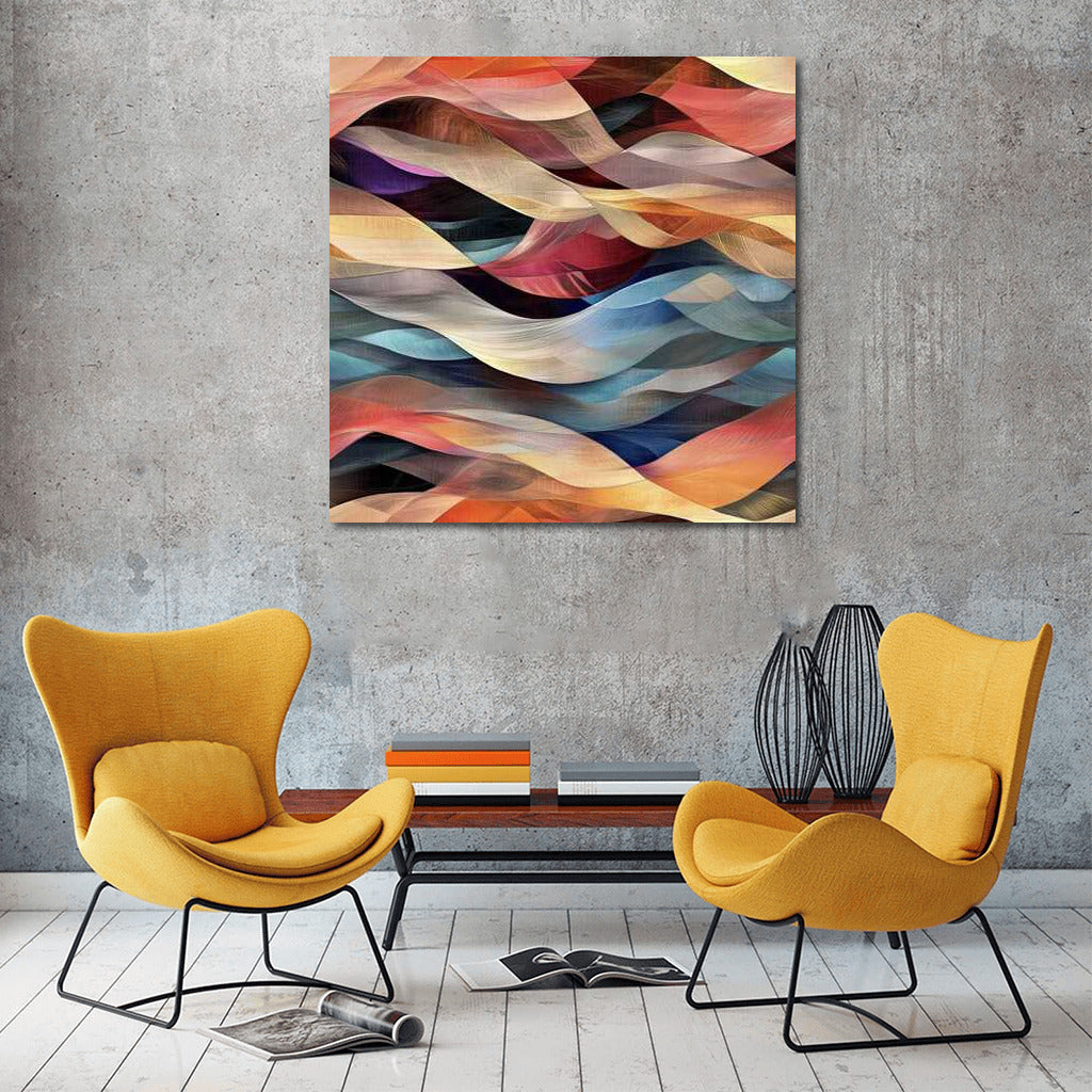 Abstract Color Waves: Vibrancy and Depth