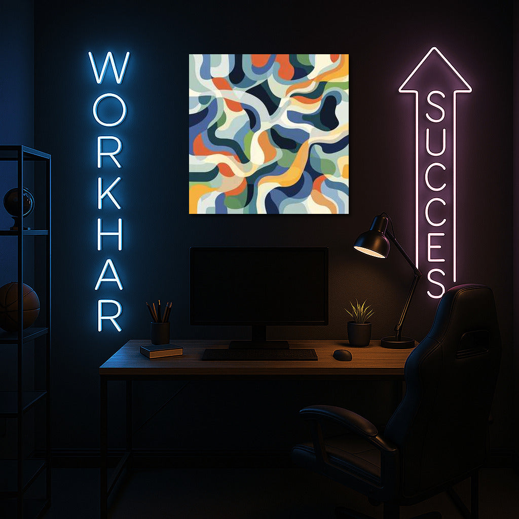 Abstraction Whirlwind: A Bright Accent for the Interior