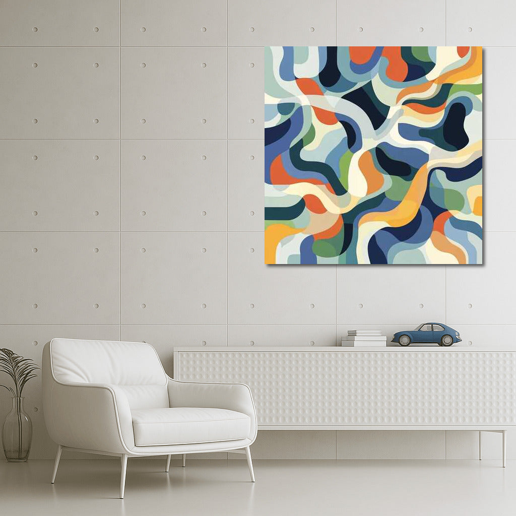 Abstraction Whirlwind: A Bright Accent for the Interior