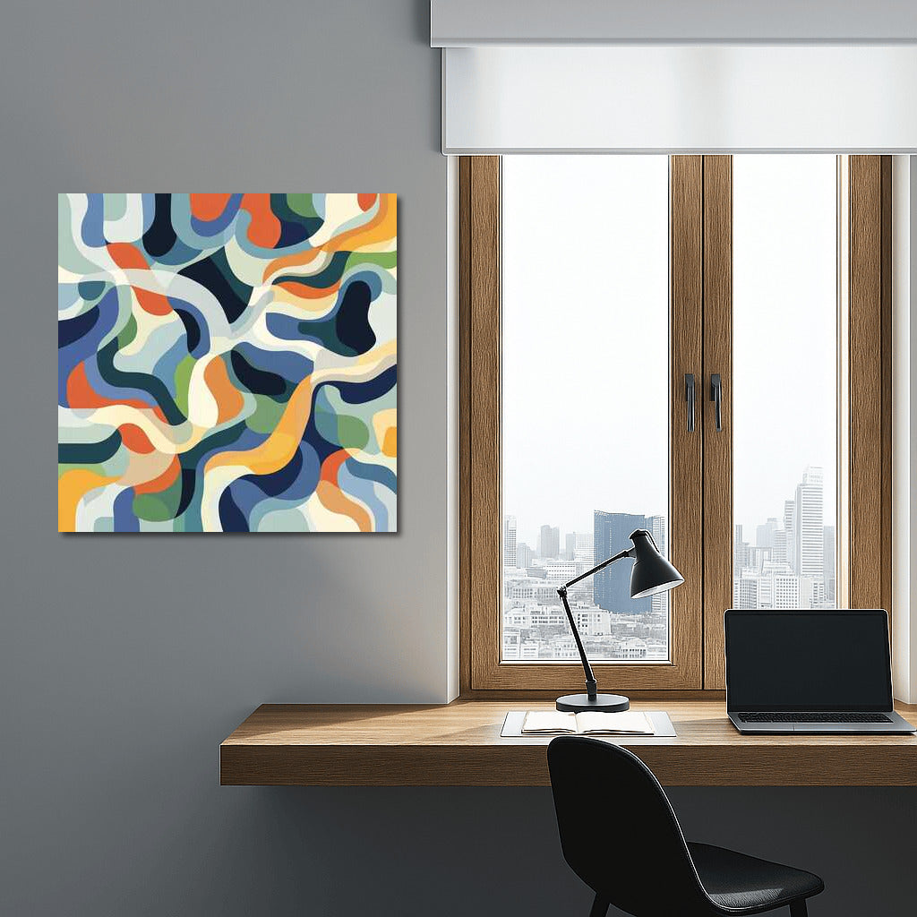 Abstraction Whirlwind: A Bright Accent for the Interior
