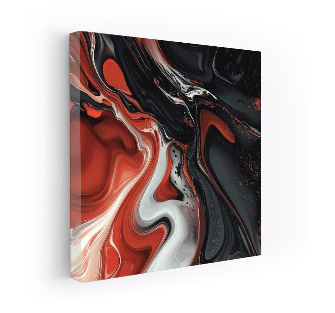 Scarlet Vortex: Abstract Flame for Interior