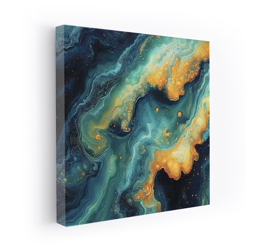 Cosmic Abstraction: The Magic of Yellow Spots