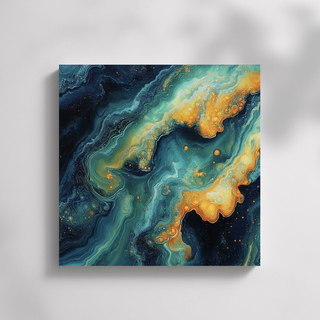 Cosmic Abstraction: The Magic of Yellow Spots