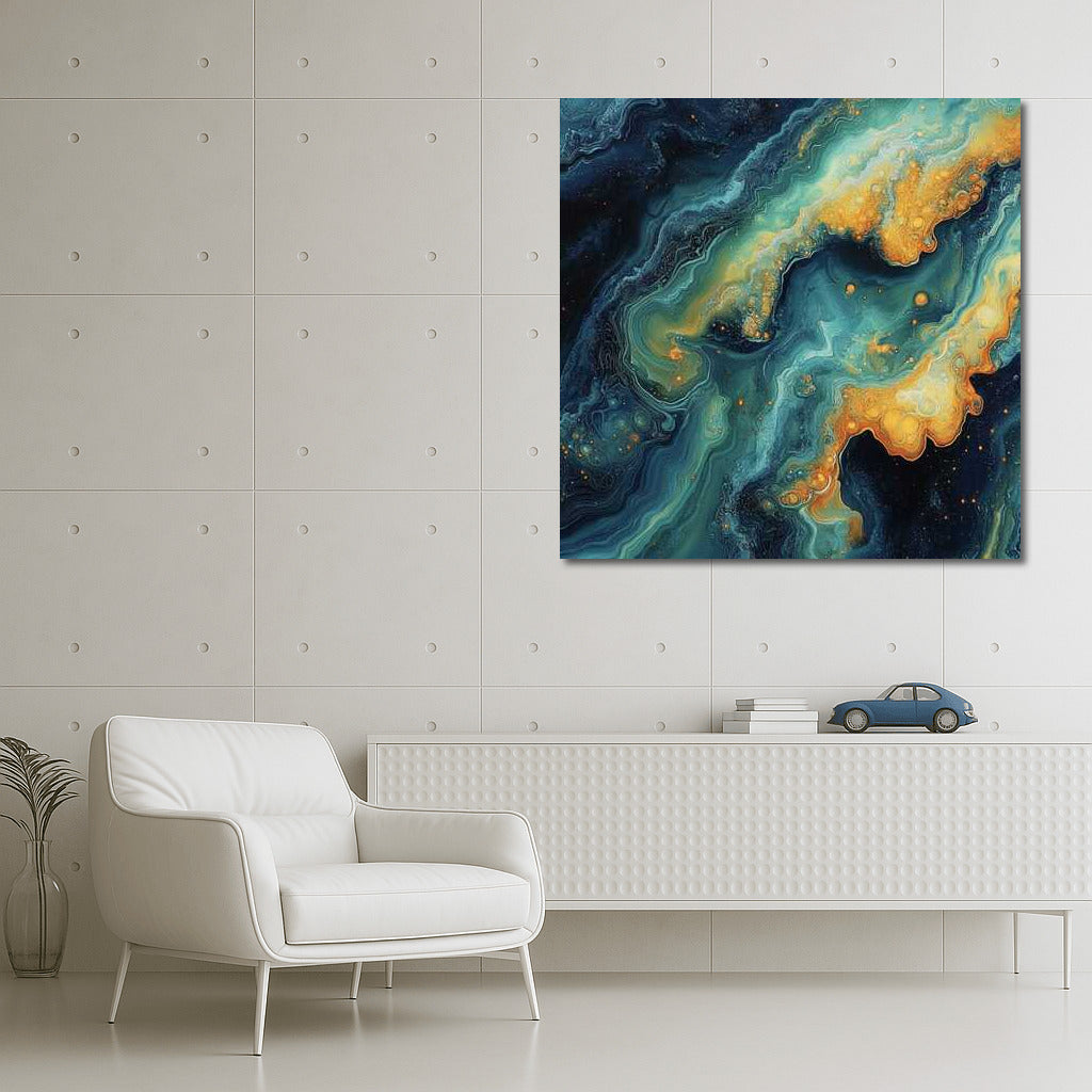 Cosmic Abstraction: The Magic of Yellow Spots