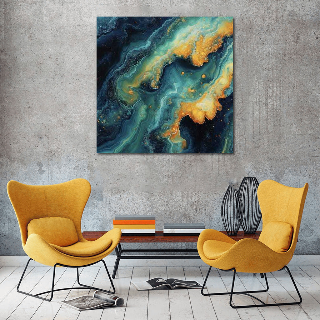 Cosmic Abstraction: The Magic of Yellow Spots