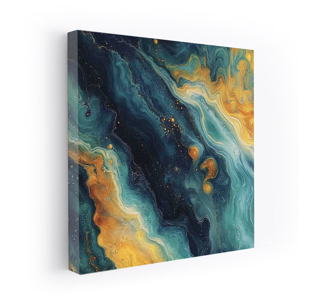 Space Symphony: Abstract Yellow Flashes
