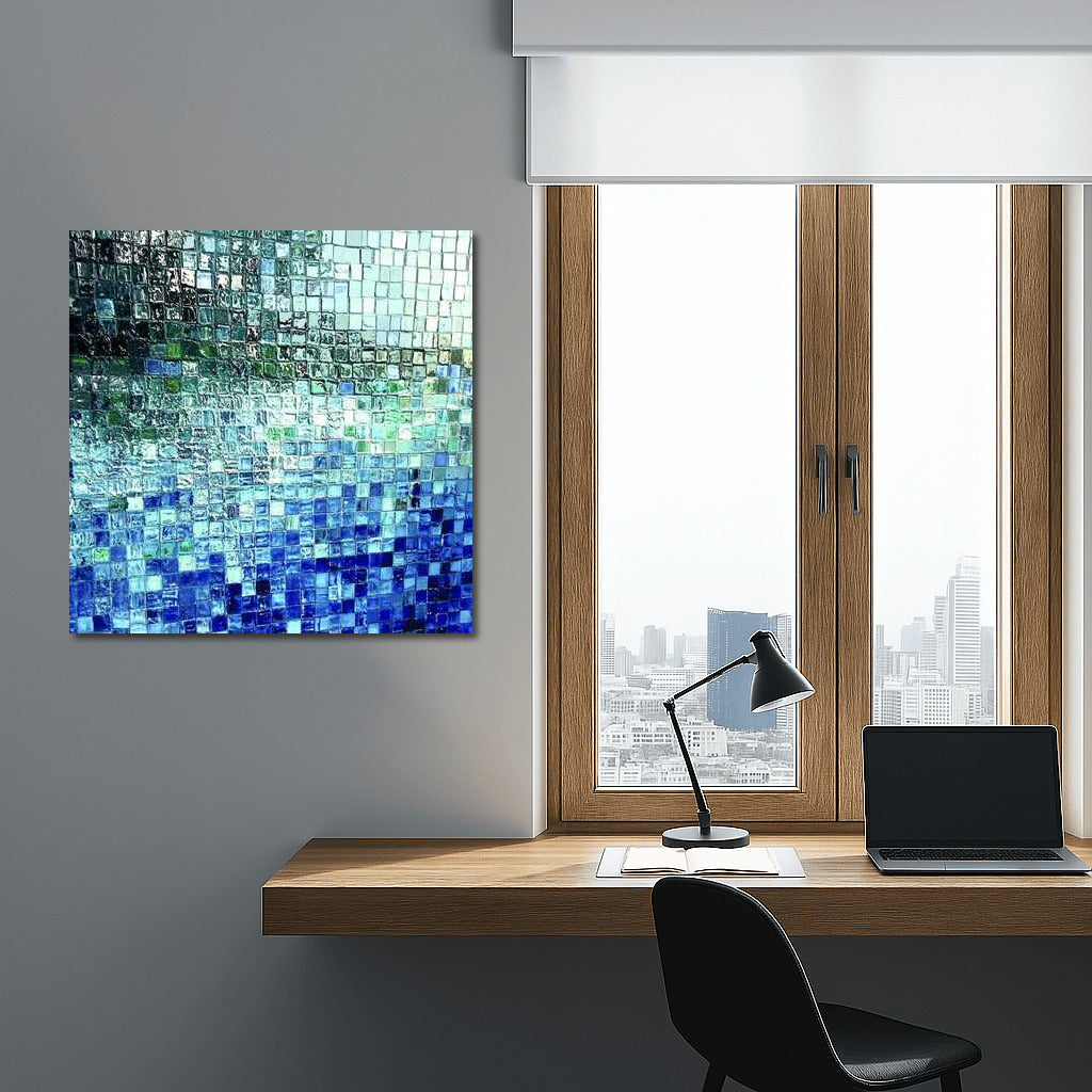 Harmony of Blue Tones: Abstraction for Peace