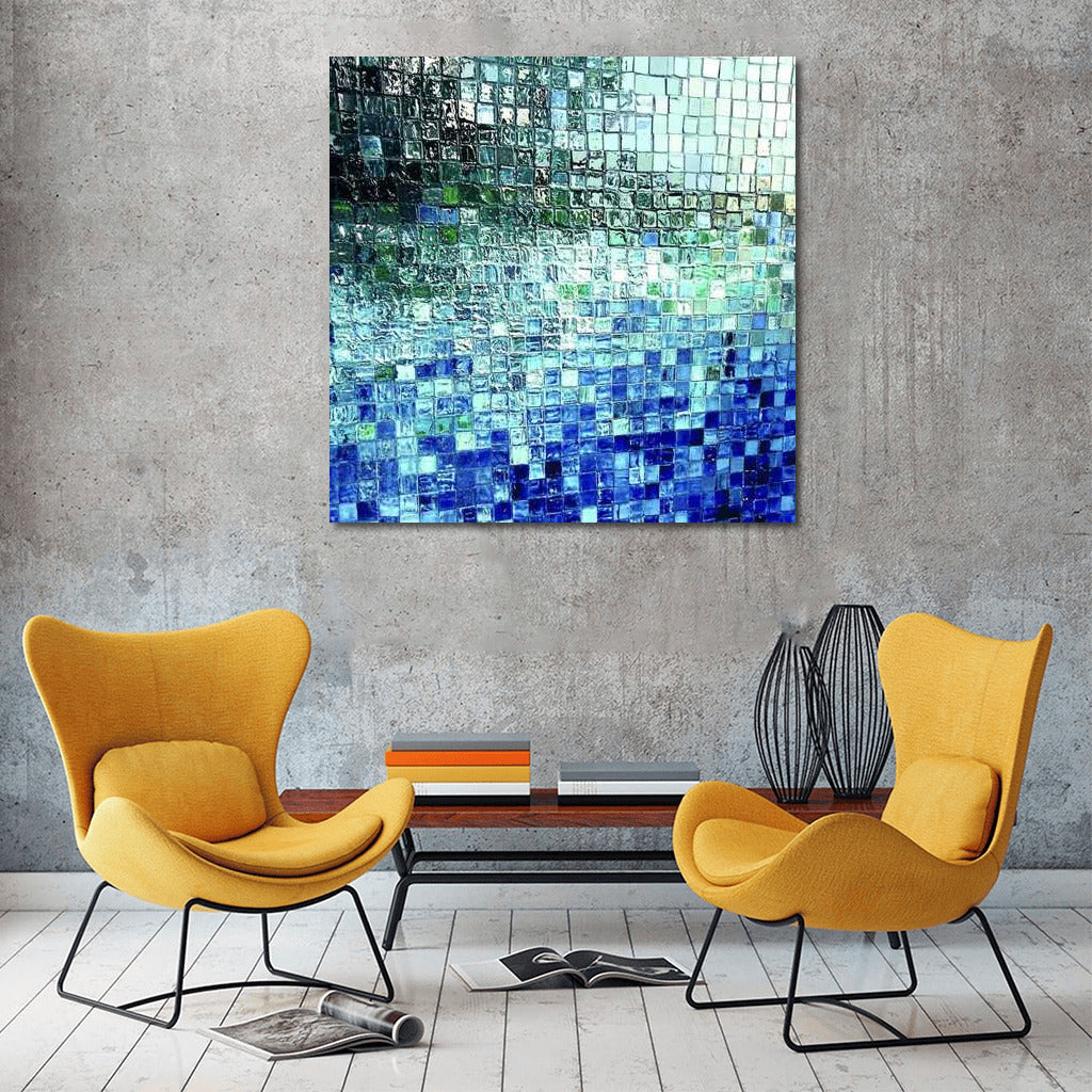 Harmony of Blue Tones: Abstraction for Peace