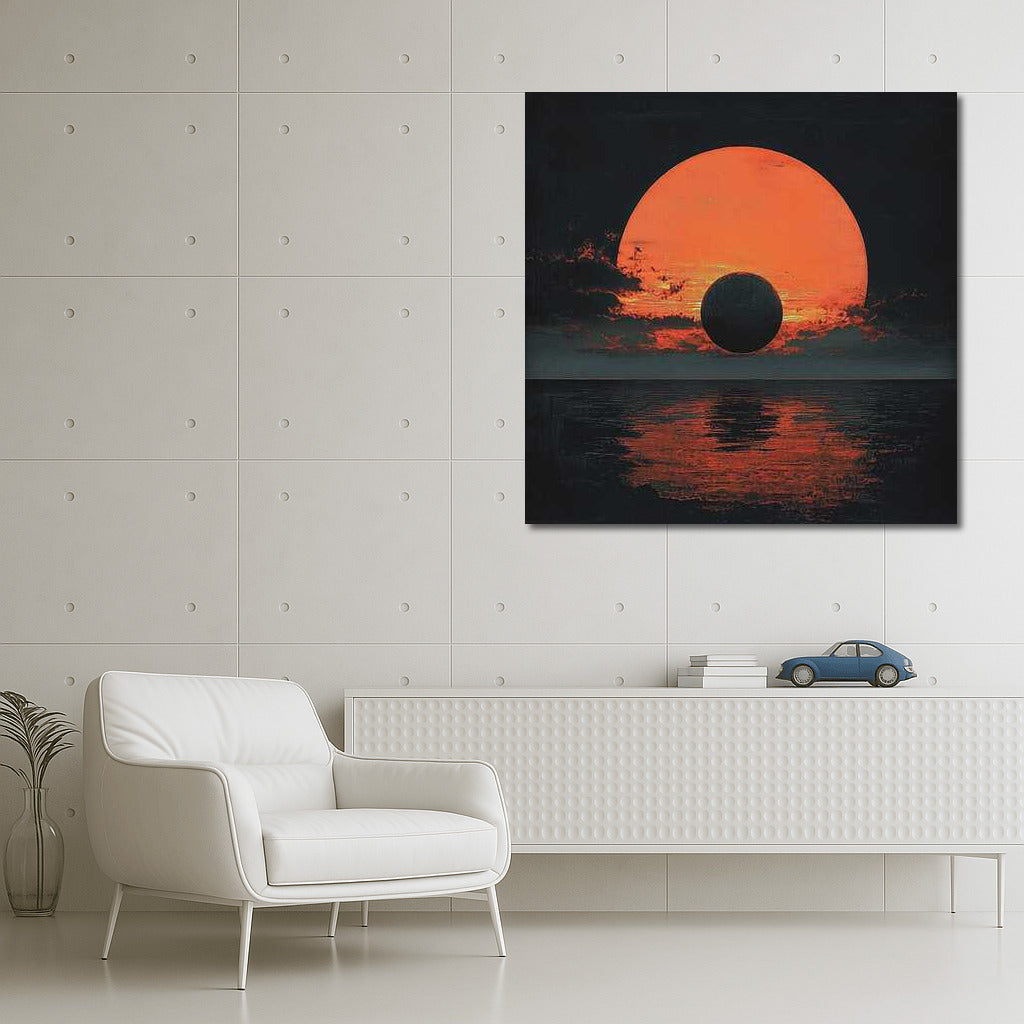 Abstract Sunset Magic: Depth and Enchantment