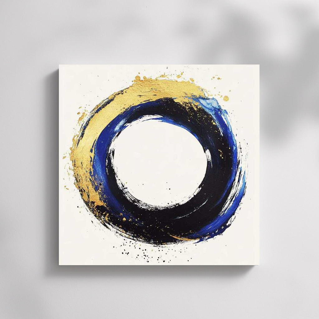 Harmony of the Golden Circle: Abstraction in Blue