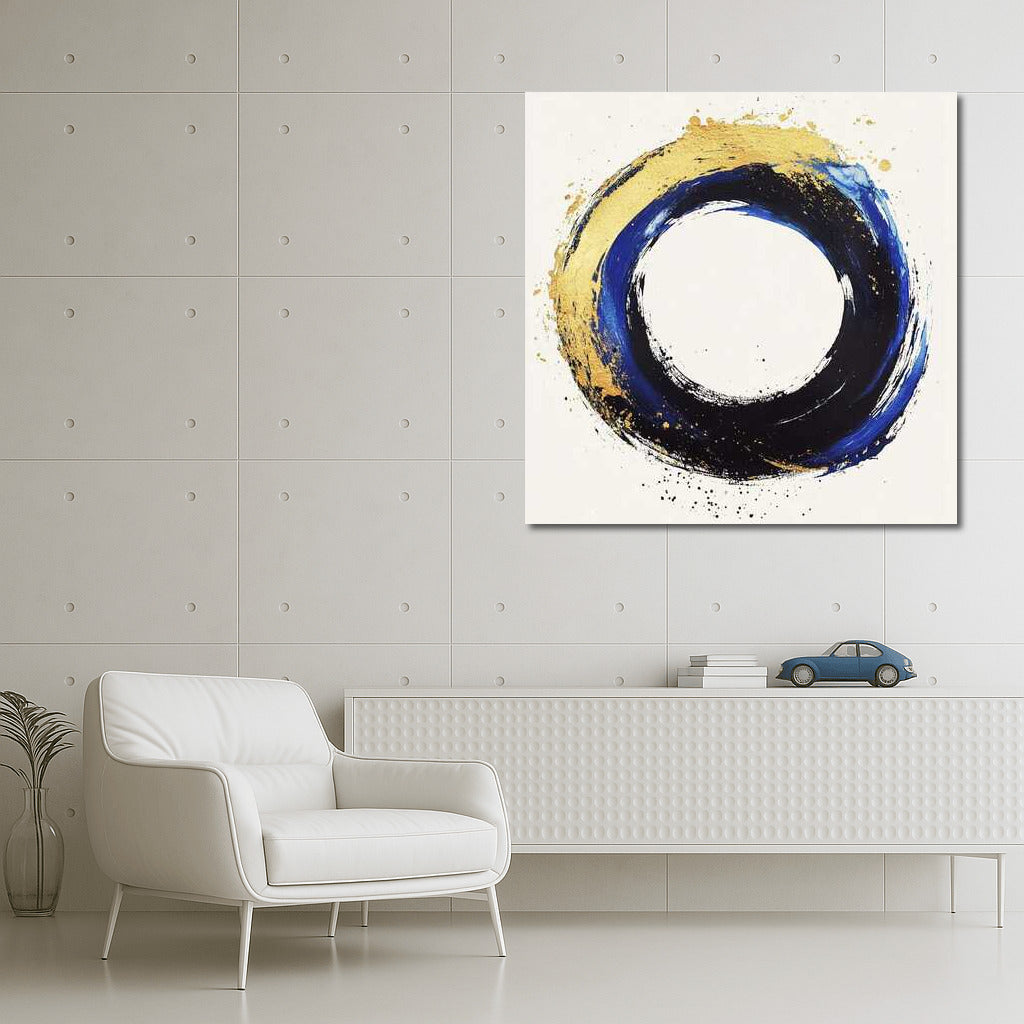Harmony of the Golden Circle: Abstraction in Blue