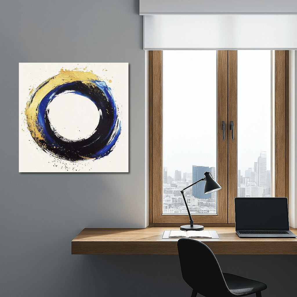 Harmony of the Golden Circle: Abstraction in Blue