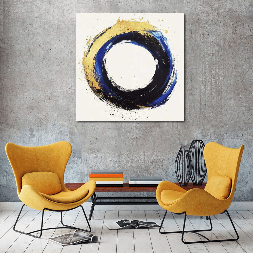Harmony of the Golden Circle: Abstraction in Blue