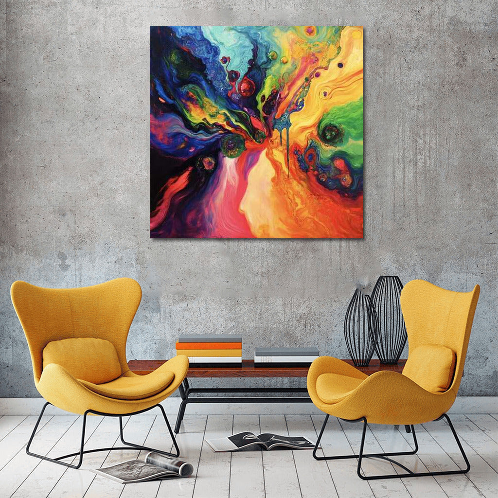 Whirlwind of Emotions: Abstraction in Bright Colors