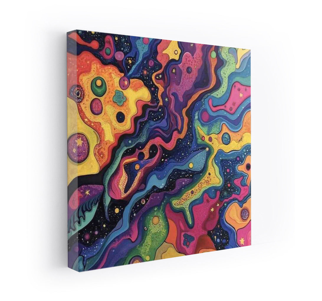 A Whirlwind of Bright Abstractions: Brilliant Colors for the Interior