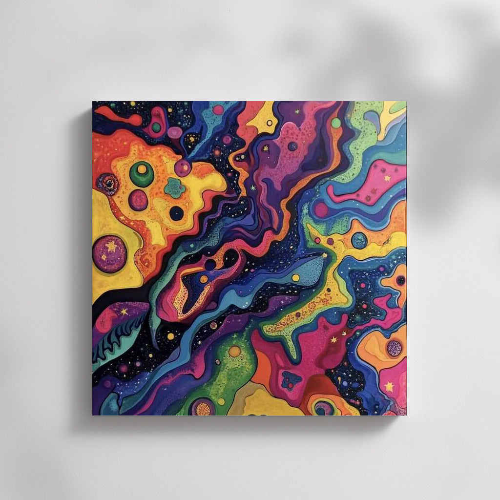 A Whirlwind of Bright Abstractions: Brilliant Colors for the Interior