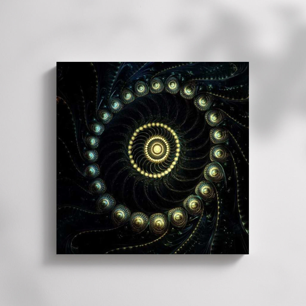 Cosmic Symphony: Abstract Colored Spirals of Inspiration