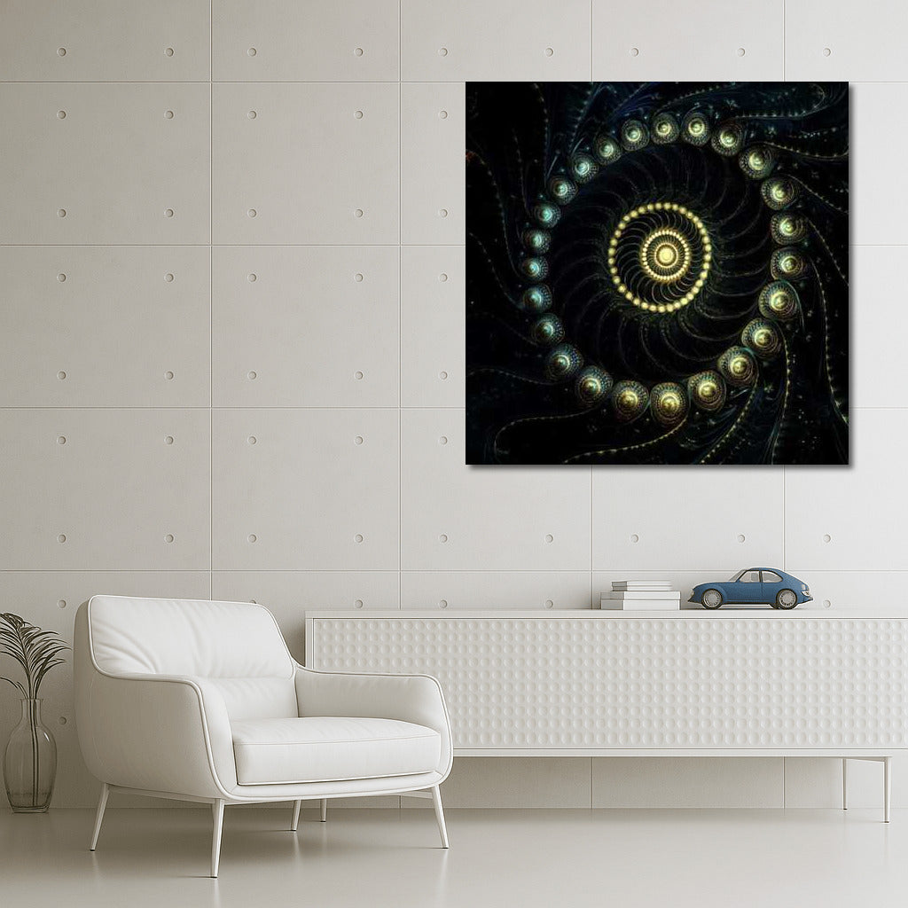 Cosmic Symphony: Abstract Colored Spirals of Inspiration