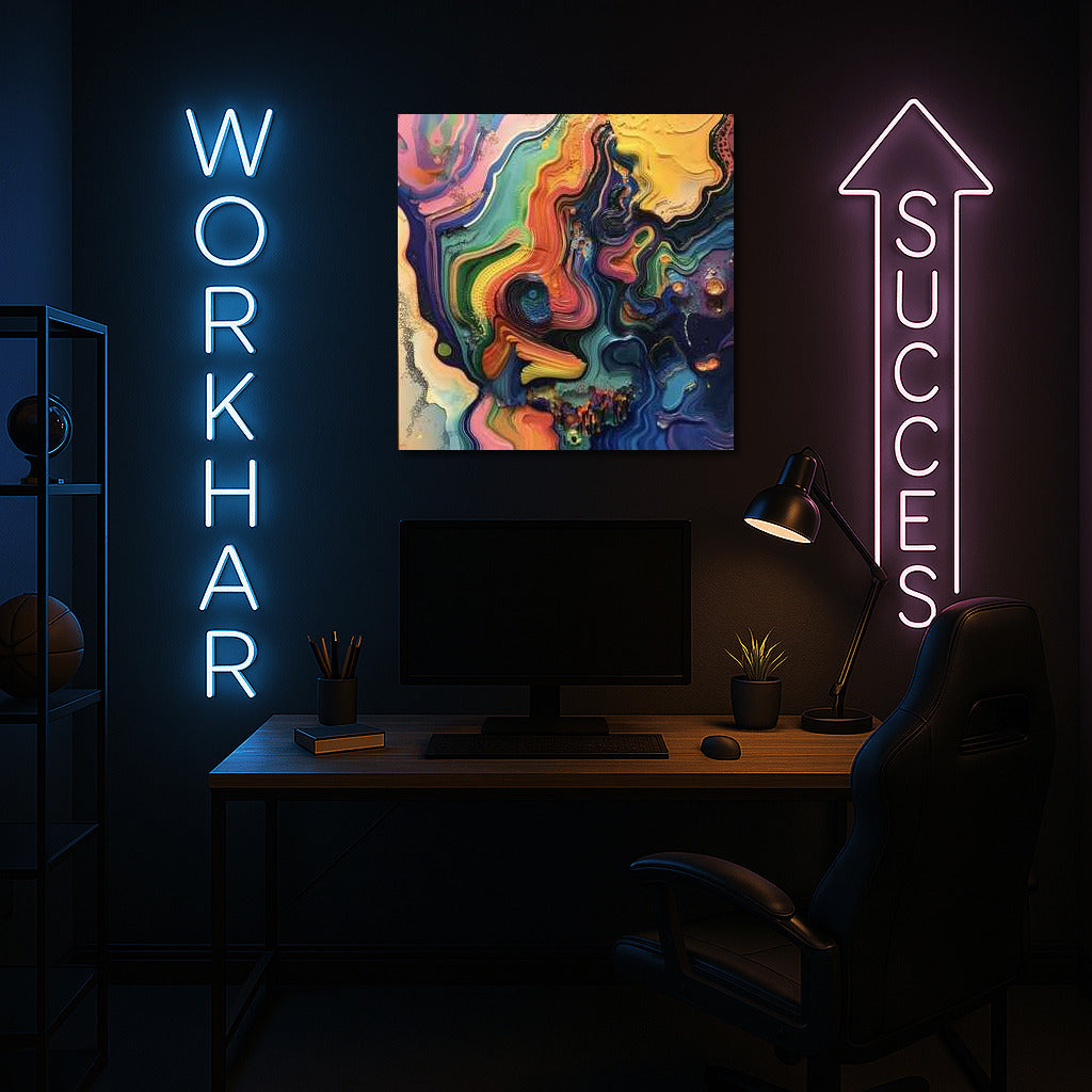 Vortex of Vivid Fantasies: Abstraction in Saturated Colors