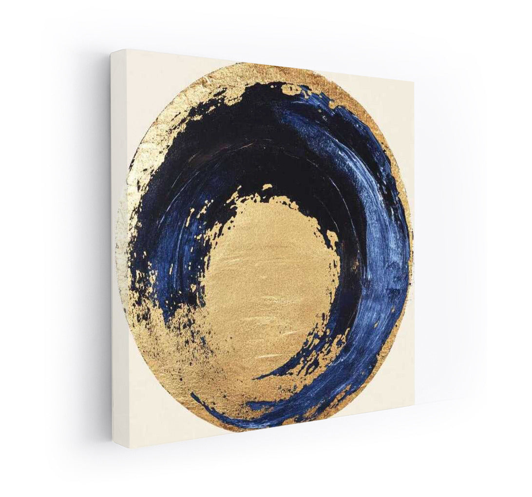 Abstract Gold: Circles and Shadows