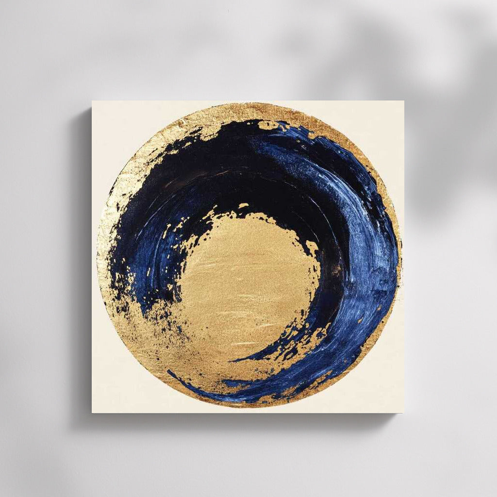 Abstract Gold: Circles and Shadows