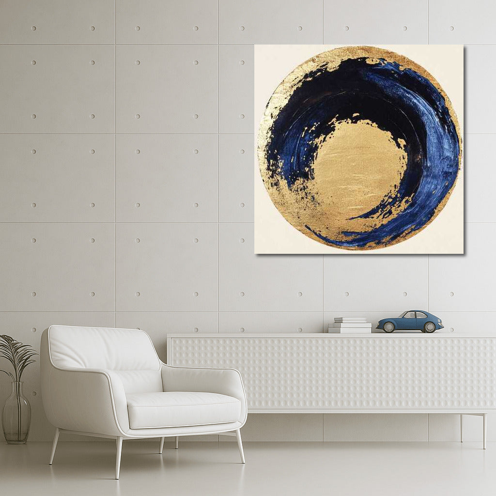 Abstract Gold: Circles and Shadows