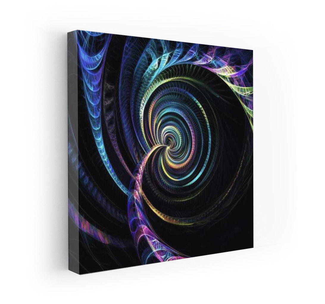 Vortex of Colored Spirals: Abstract Symphony for Interior