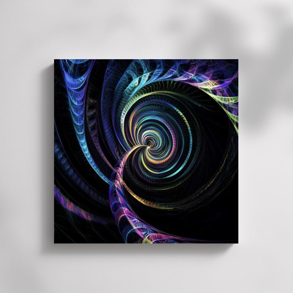 Vortex of Colored Spirals: Abstract Symphony for Interior