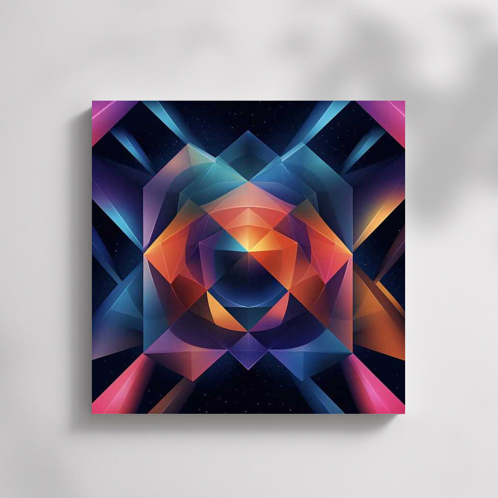 Space Symphony: Abstract Explosion of Color