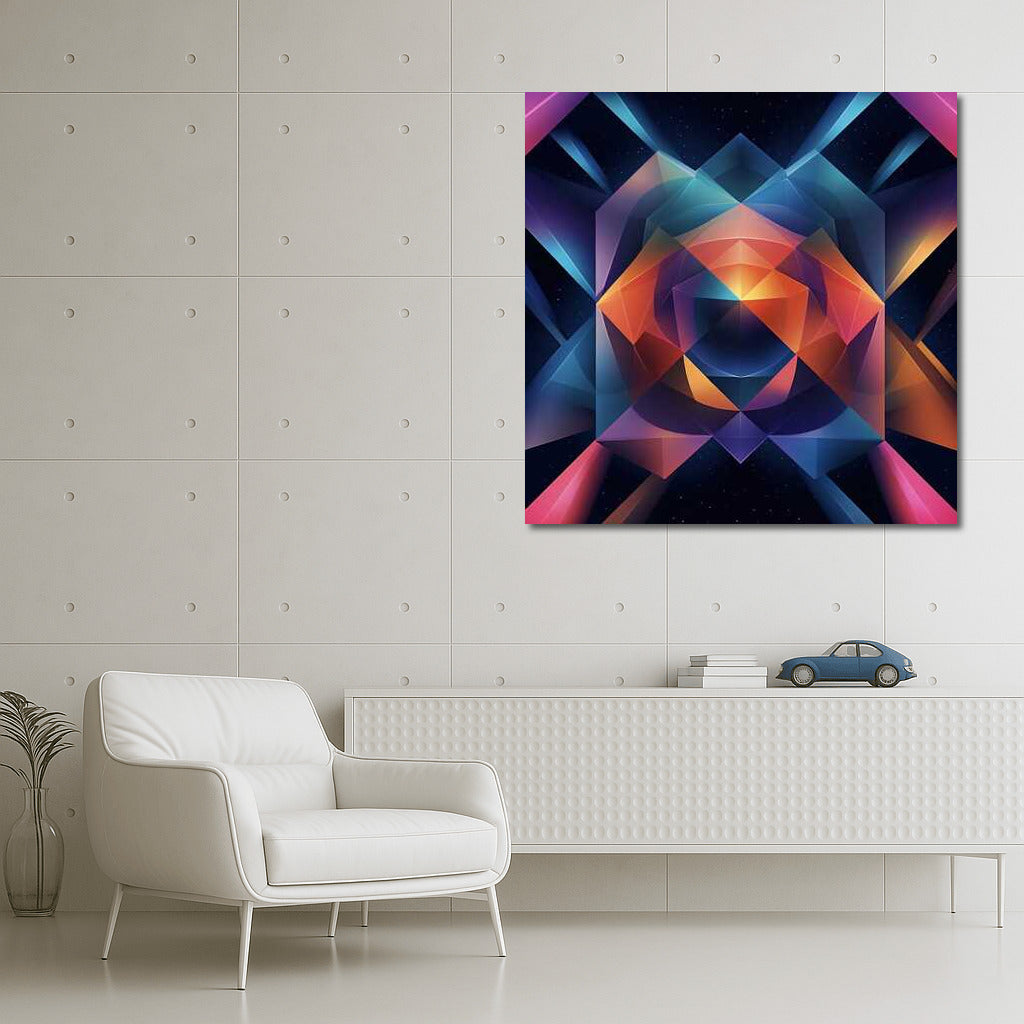 Space Symphony: Abstract Explosion of Color
