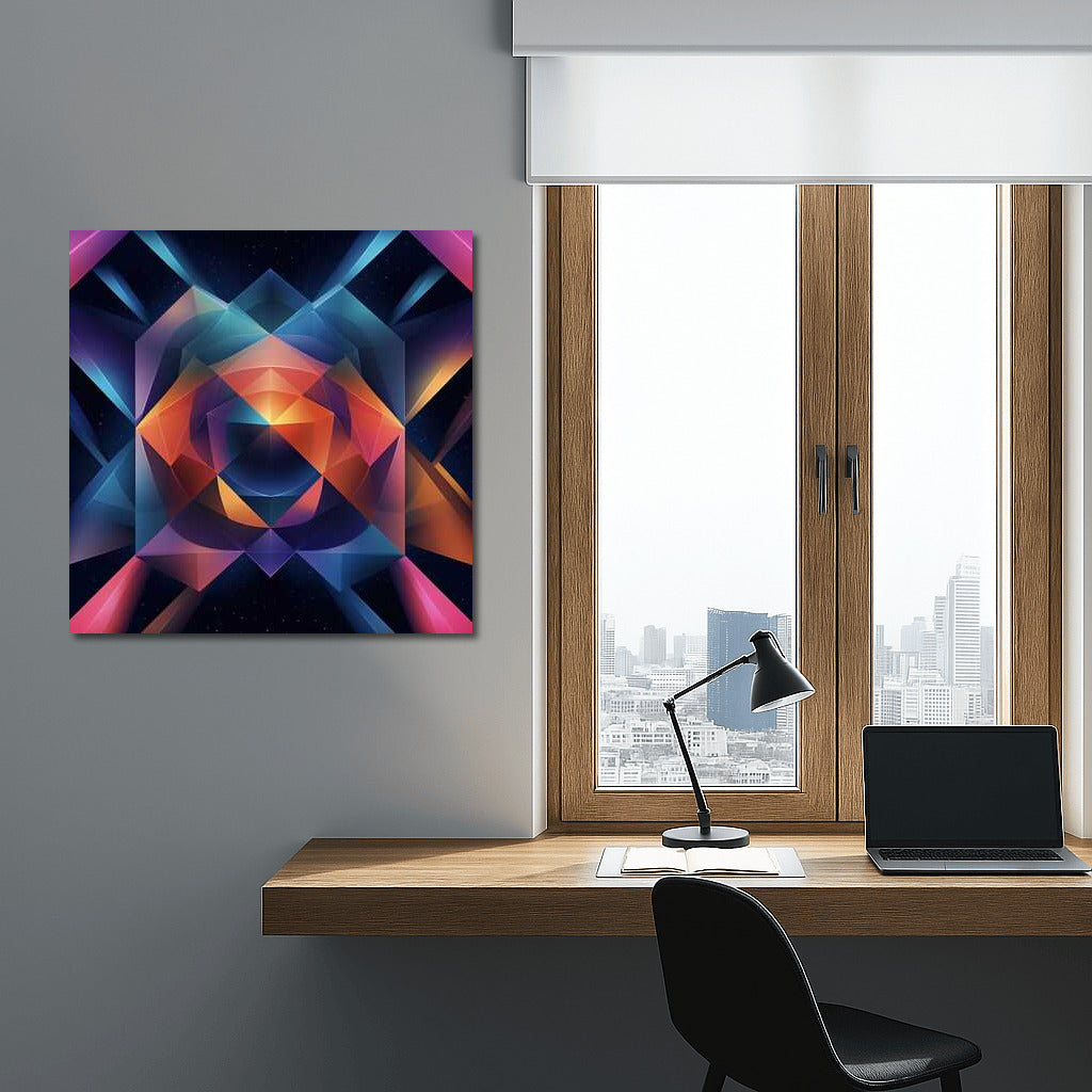 Space Symphony: Abstract Explosion of Color