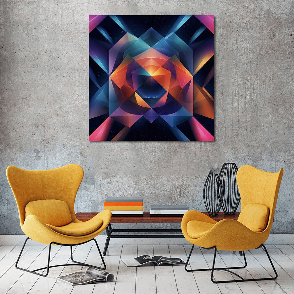 Space Symphony: Abstract Explosion of Color