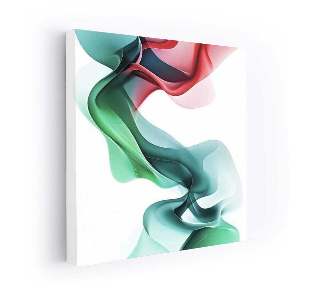 Color Symphony: Abstract Patterns in Green, Red and Blue