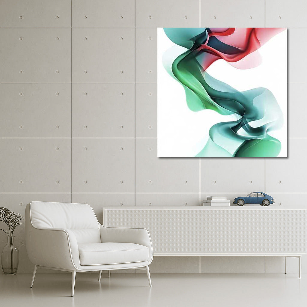 Color Symphony: Abstract Patterns in Green, Red and Blue