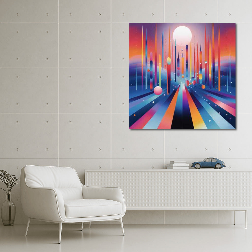 Colour Extravaganza: Abstract Vortex for Interior