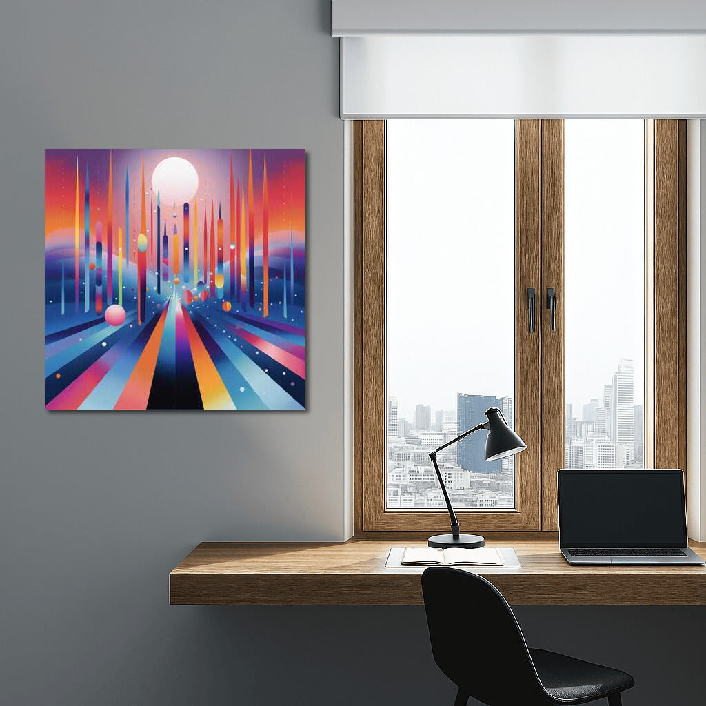 Colour Extravaganza: Abstract Vortex for Interior