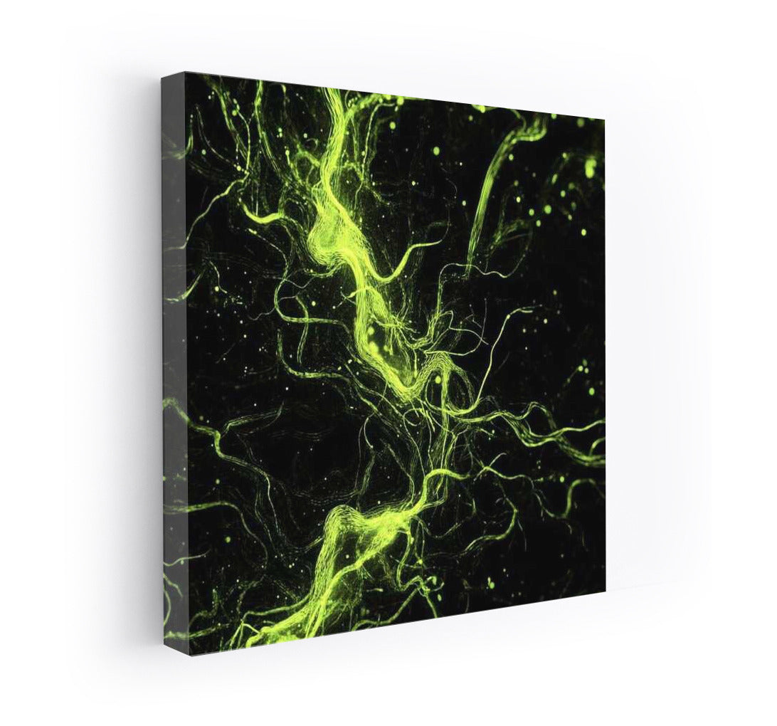 Emerald Vortex: Abstract Dynamics of Green Particles