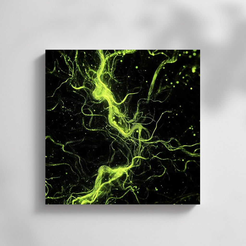 Emerald Vortex: Abstract Dynamics of Green Particles