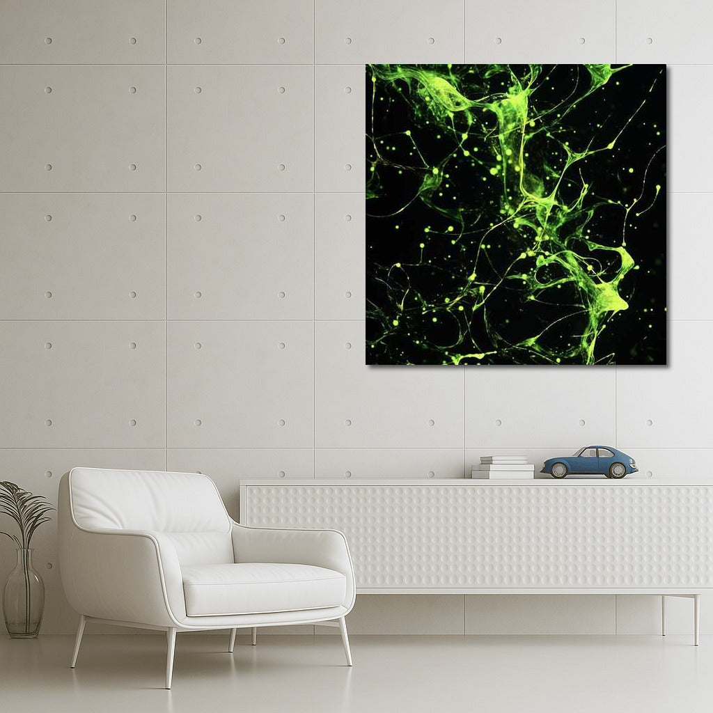 Emerald Vortex: Abstract Particle Dynamics