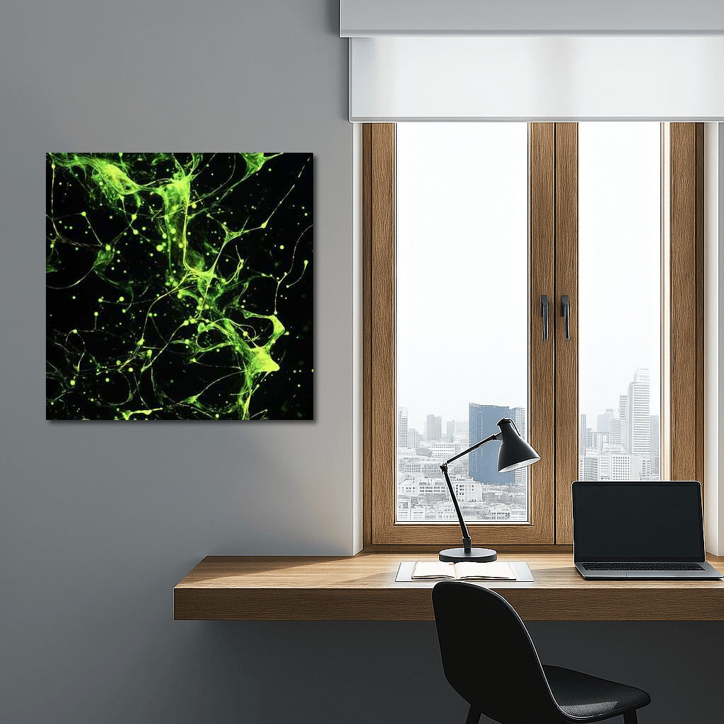 Emerald Vortex: Abstract Particle Dynamics