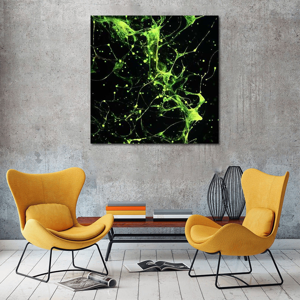 Emerald Vortex: Abstract Particle Dynamics