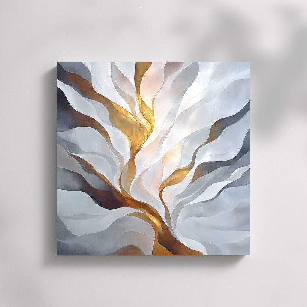 Glow of Golden Light: Abstract Enchantment