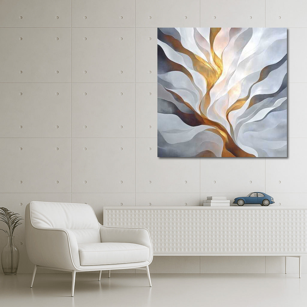 Glow of Golden Light: Abstract Enchantment