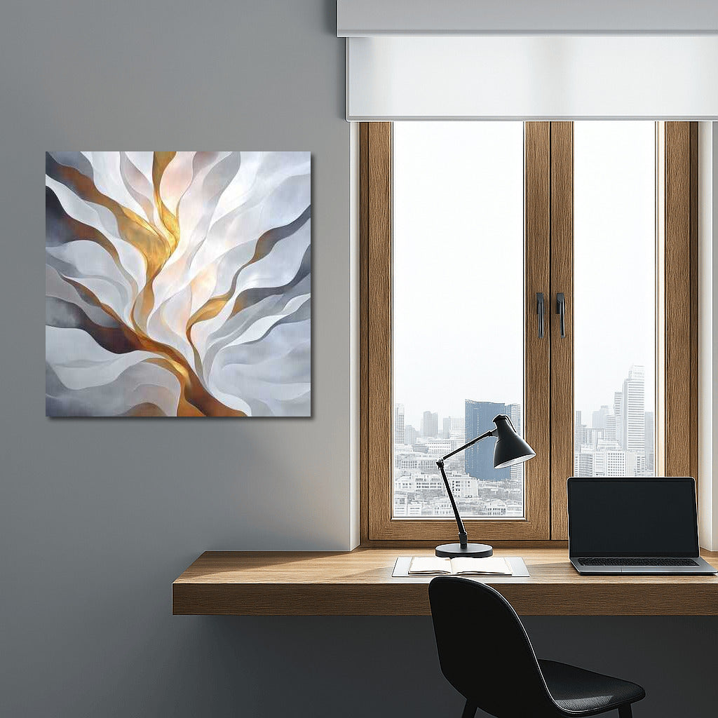 Glow of Golden Light: Abstract Enchantment