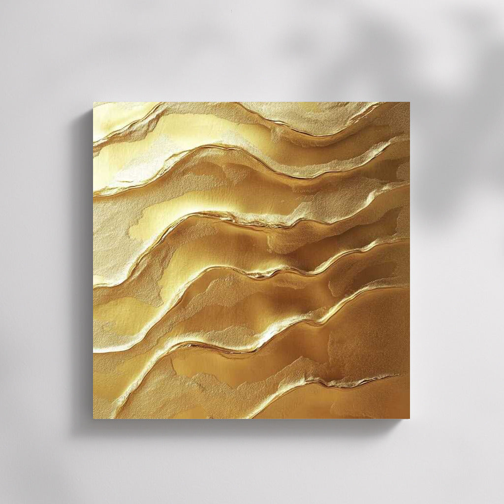 Golden Abstraction: Textural Luxury