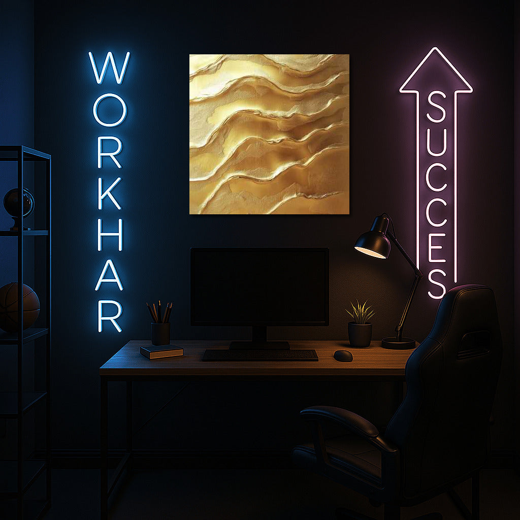 Golden Abstraction: Textural Luxury