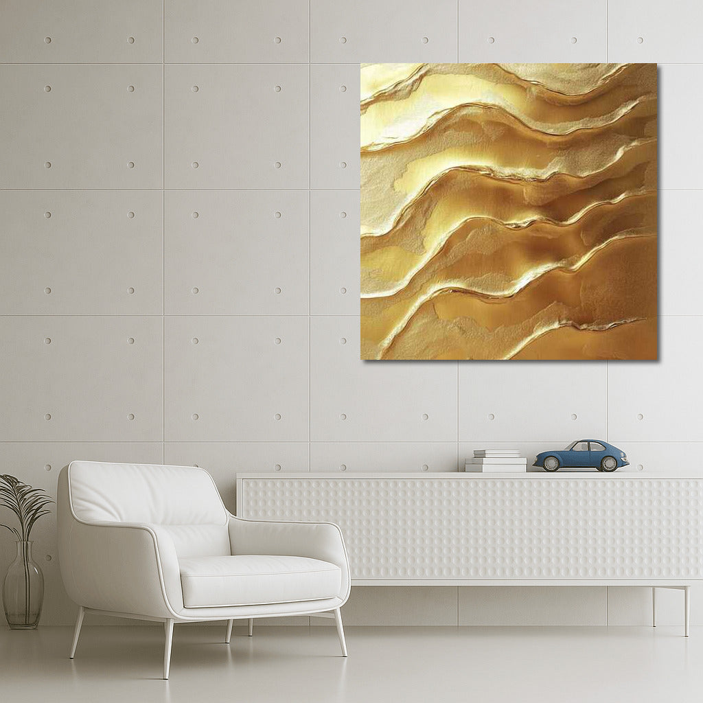 Golden Abstraction: Textural Luxury
