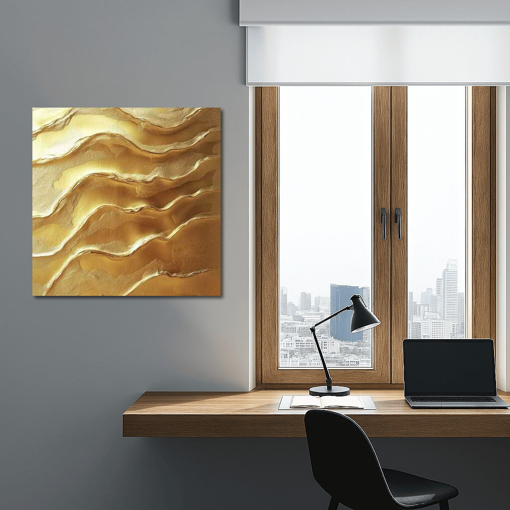 Golden Abstraction: Textural Luxury