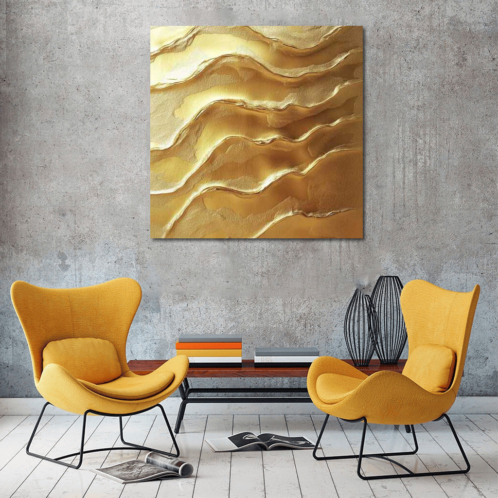 Golden Abstraction: Textural Luxury