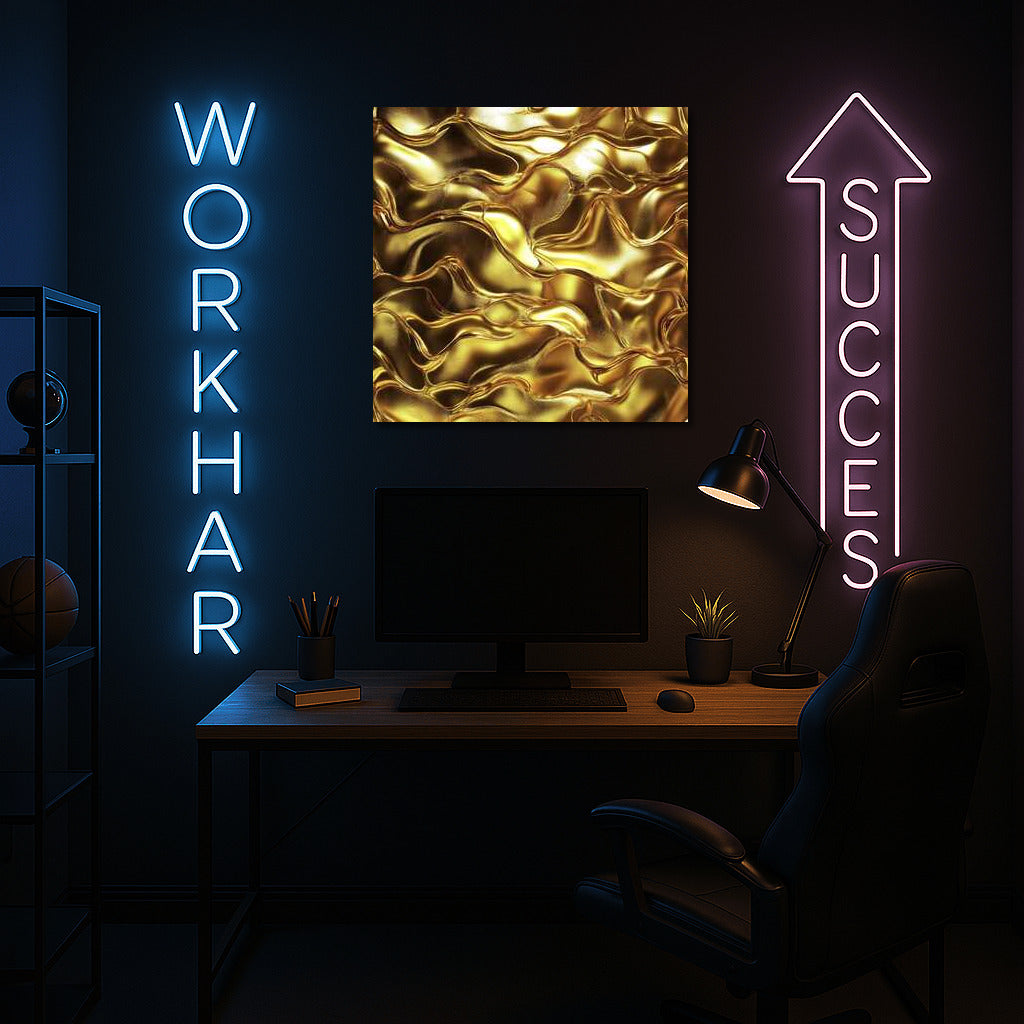 Golden Abstraction: Luxurious Texture for Interior